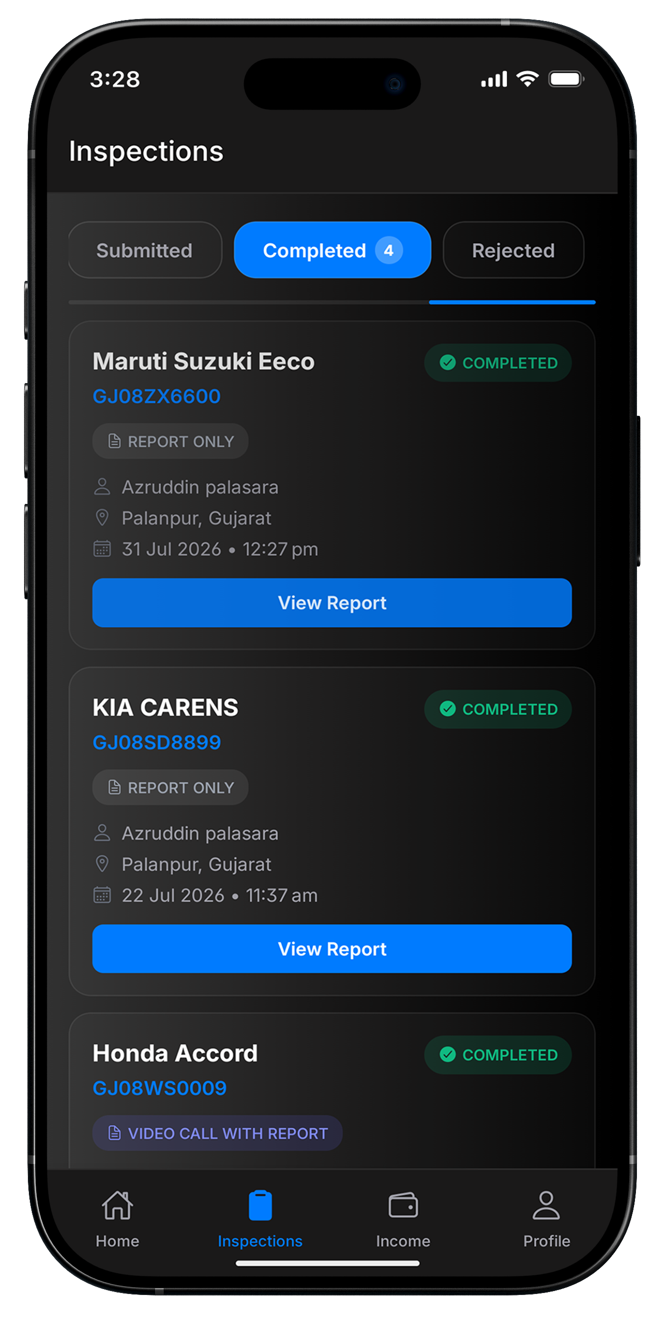 Inspection Checklist Report